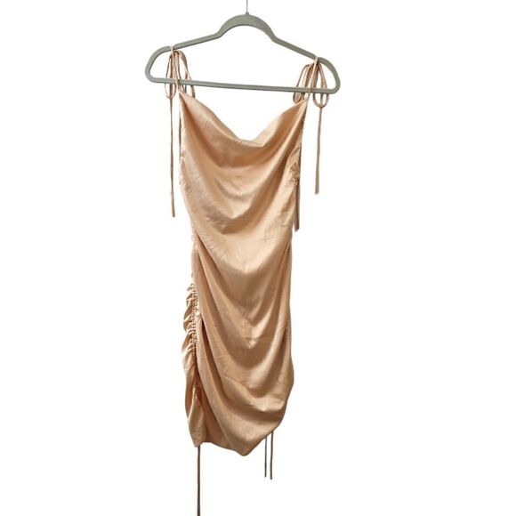 Leau Cabo Mini Bodycon Dress in Champagne Size XS - Picture 4 of 12